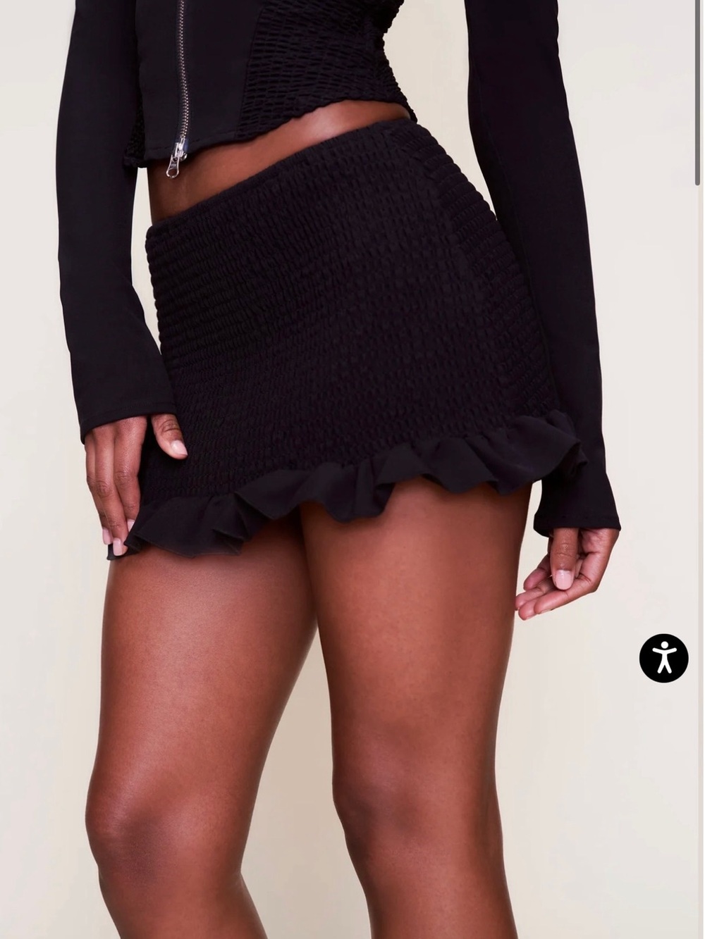 Guizio Apolline Smocked Skirt 
Small
$198
NWT